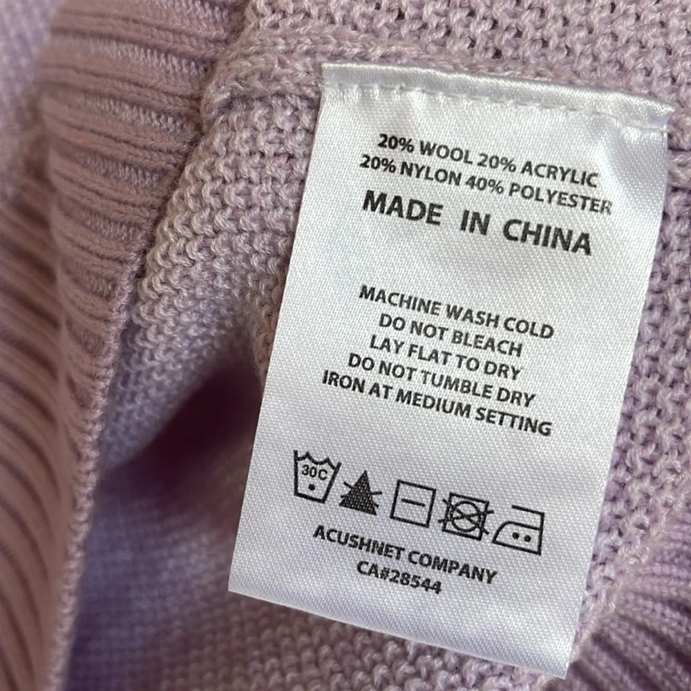 FootJoy crewneck sweater in purple cloud - Picture 8 of 12